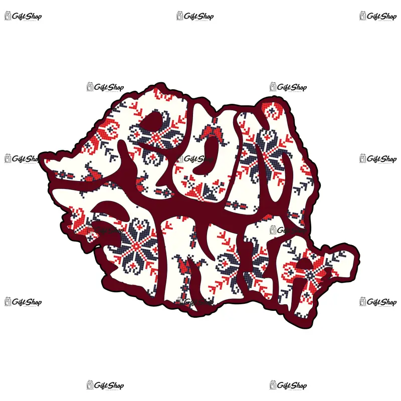 Harta, romania, magnet frigider mgs014